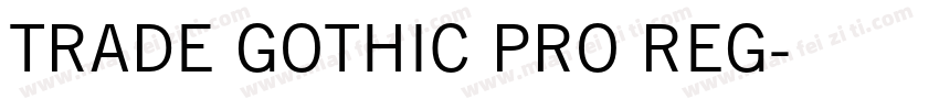 TRADE GOTHIC PRO REG字体转换